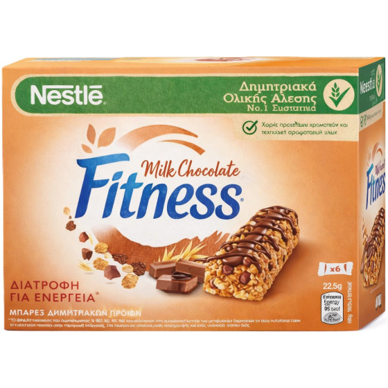 BARRES CEREALES FITNESS CHOCOLAT AU LAIT NESTLE 135G