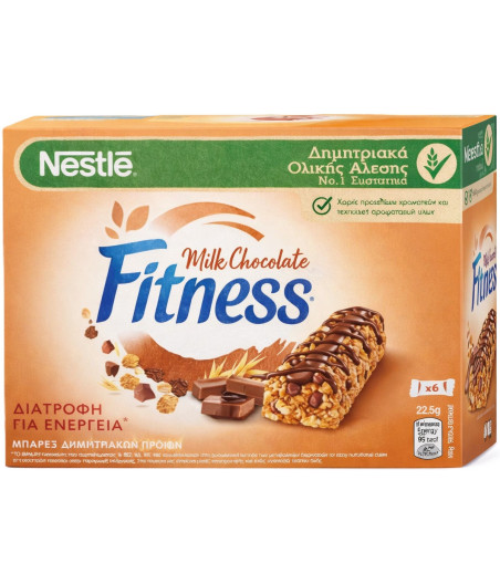BARRES CEREALES FITNESS CHOCOLAT AU LAIT NESTLE 135G