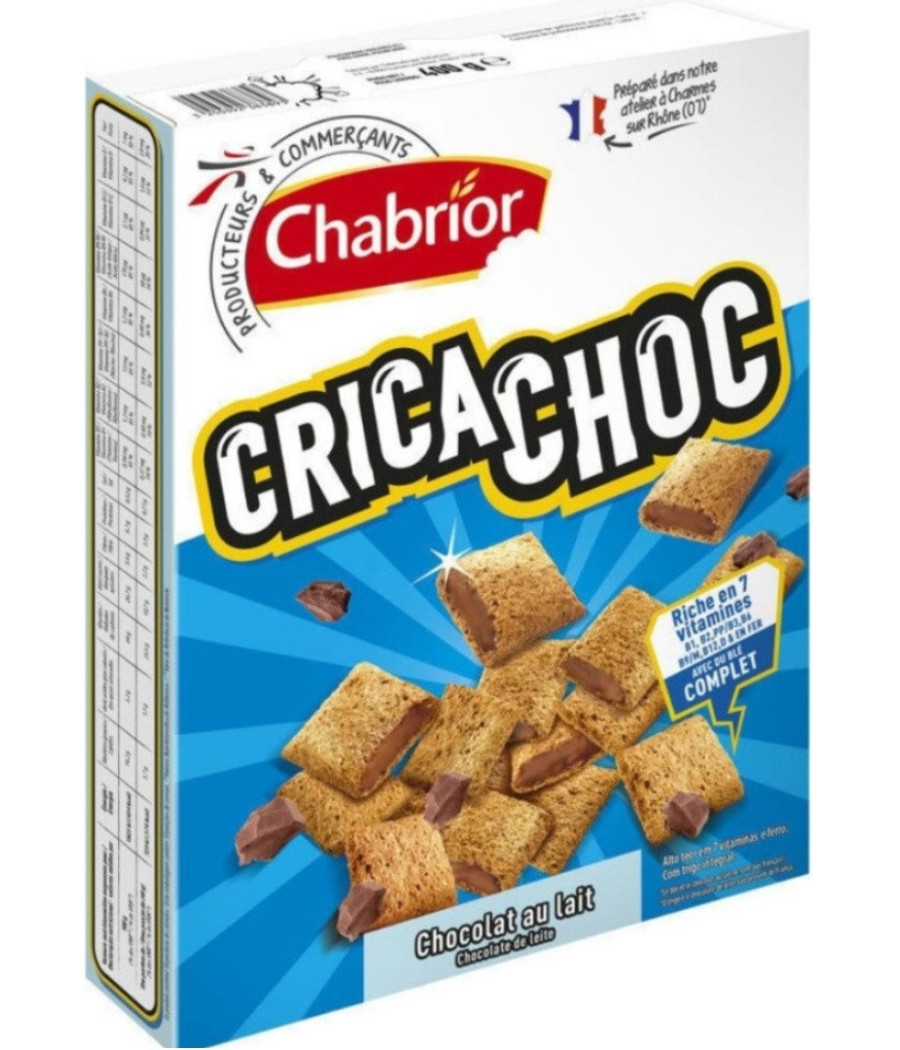 CEREALES CRICA CHOC CHOCOLAT AU LAIT CHABRIOR 400G