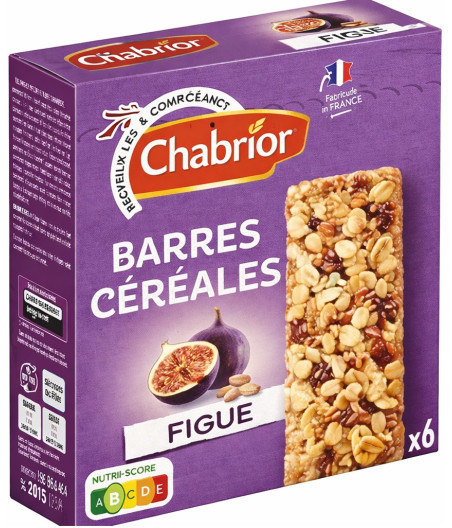 BARRES DE CEREALES FIGUE CHABRIOR 126G