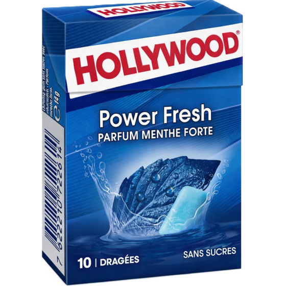 CHEWING-GUM POWER FRESH HOLLYWOOD X 10