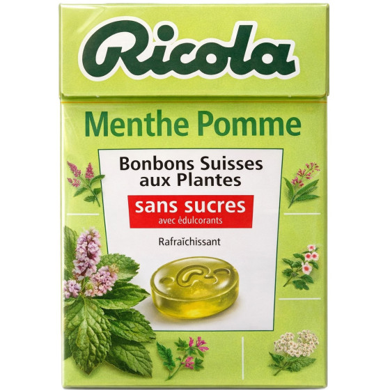 BONBONS MENTHE POMME RICOLA 50G