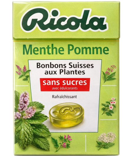 BONBONS MENTHE POMME RICOLA 50G