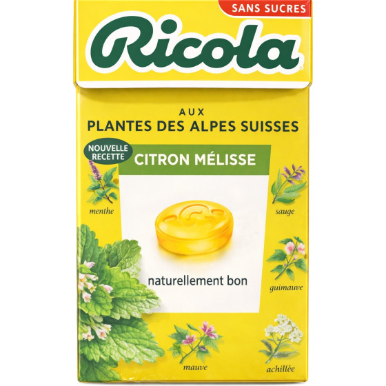 BONBONS CITRON MELISSE RICOLA 50G