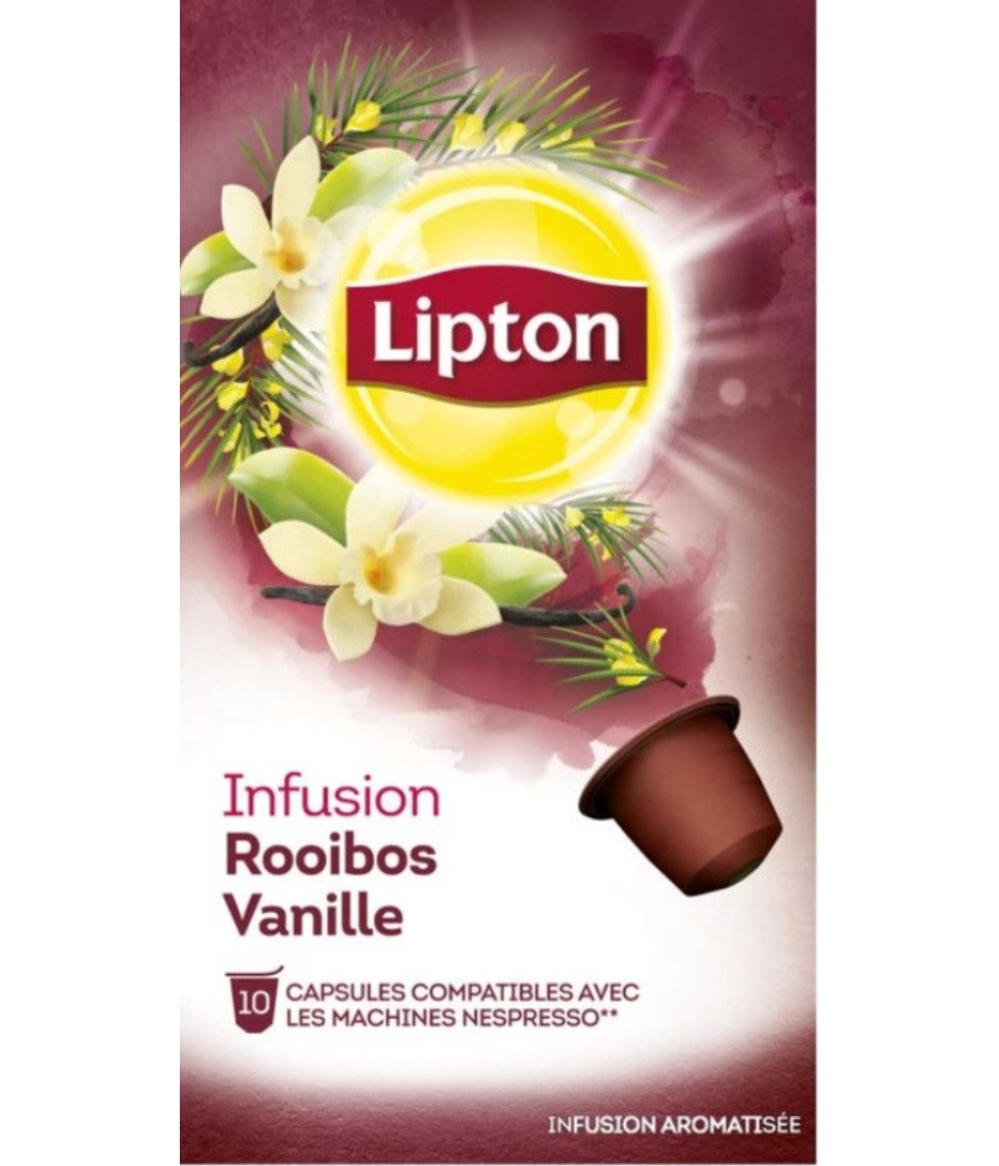 CAPSULES INFUSION ROOIBOS VANILLE LIPTON 30G