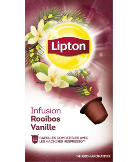 CAPSULES INFUSION ROOIBOS VANILLE LIPTON 30G