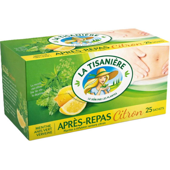 INFUSION APRES REPAS CITRON MENTHE LA TISANIERE 37.5G