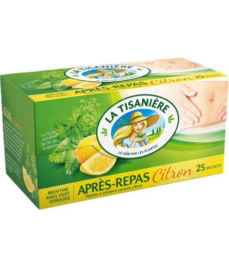 INFUSION APRES REPAS CITRON MENTHE LA TISANIERE 37.5G