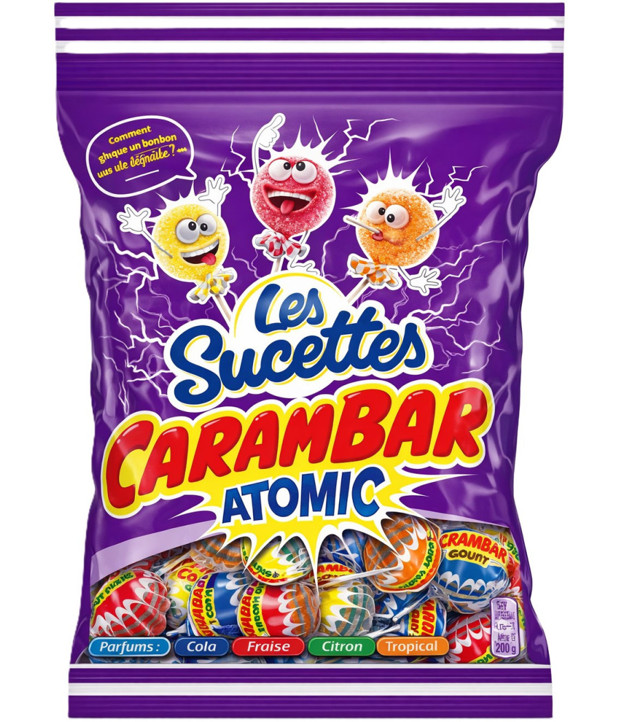 SUCETTES ATOMIC CARAMBAR 156G