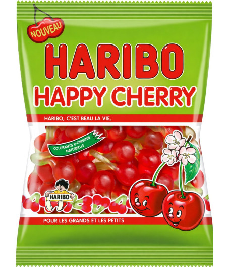 BONBONS HAPPY CHERRY HARIBO 220G