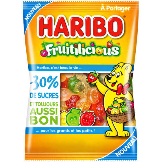 BONBONS FRUITLICIOUS HARIBO 175G