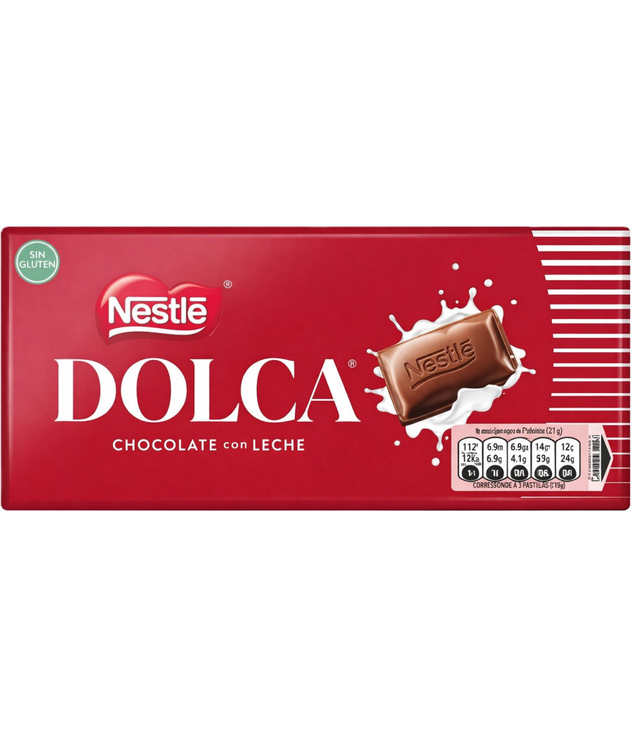 TABLETTE DE CHOCOLAT AU LAIT NESTLÉ DOLCA 100G