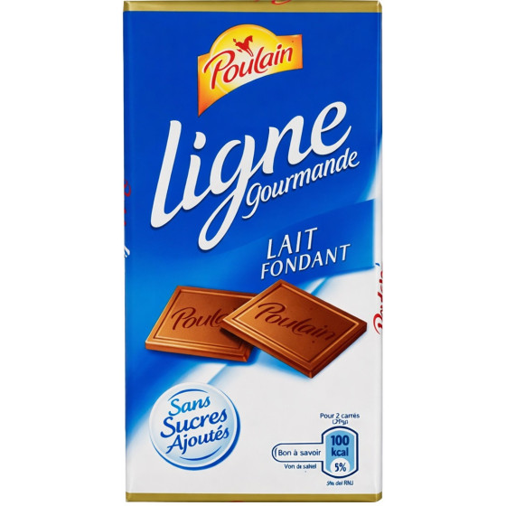 TABLETTE DE CHOCOLAT AU LAIT LIGNE GOURMANDE POULAIN 100G
