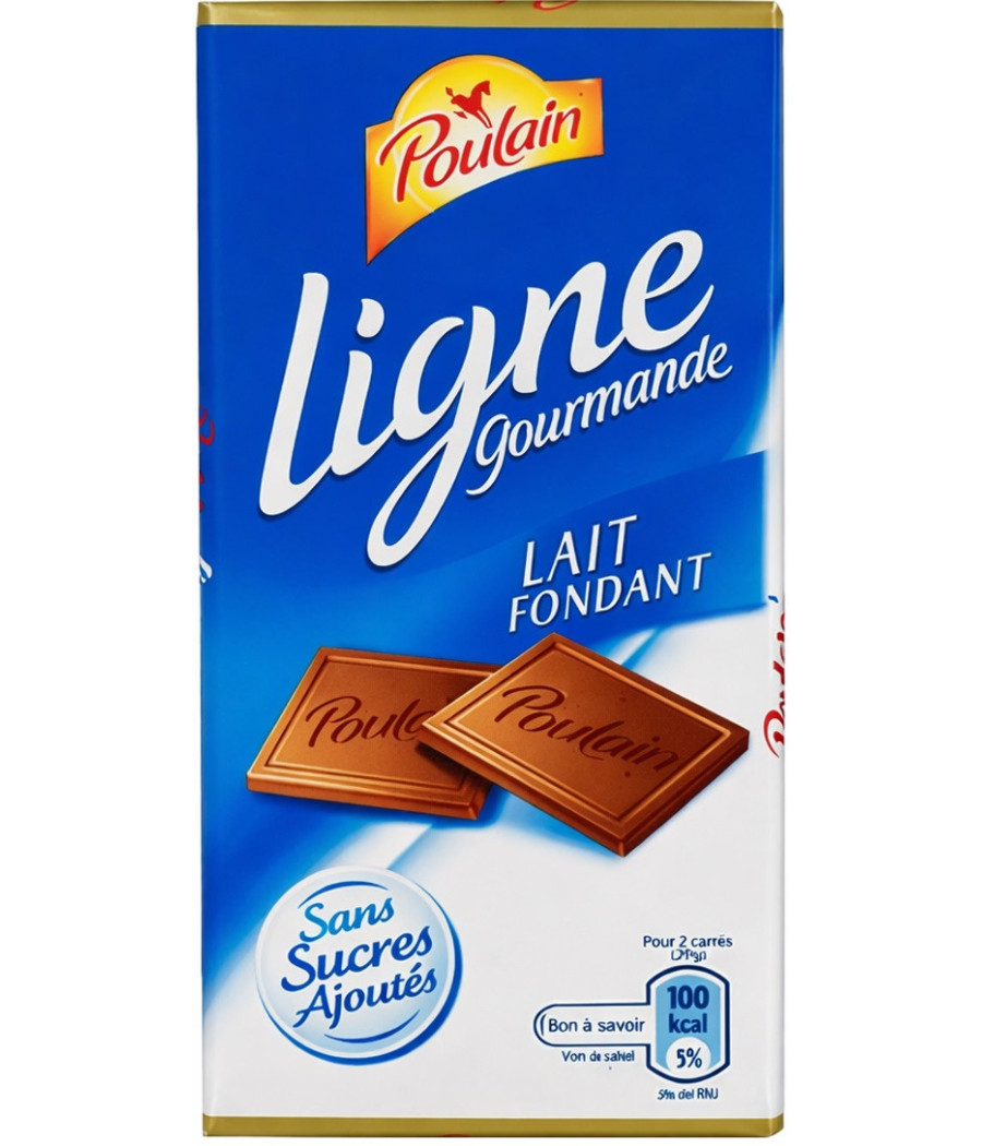 TABLETTE DE CHOCOLAT AU LAIT LIGNE GOURMANDE POULAIN 100G