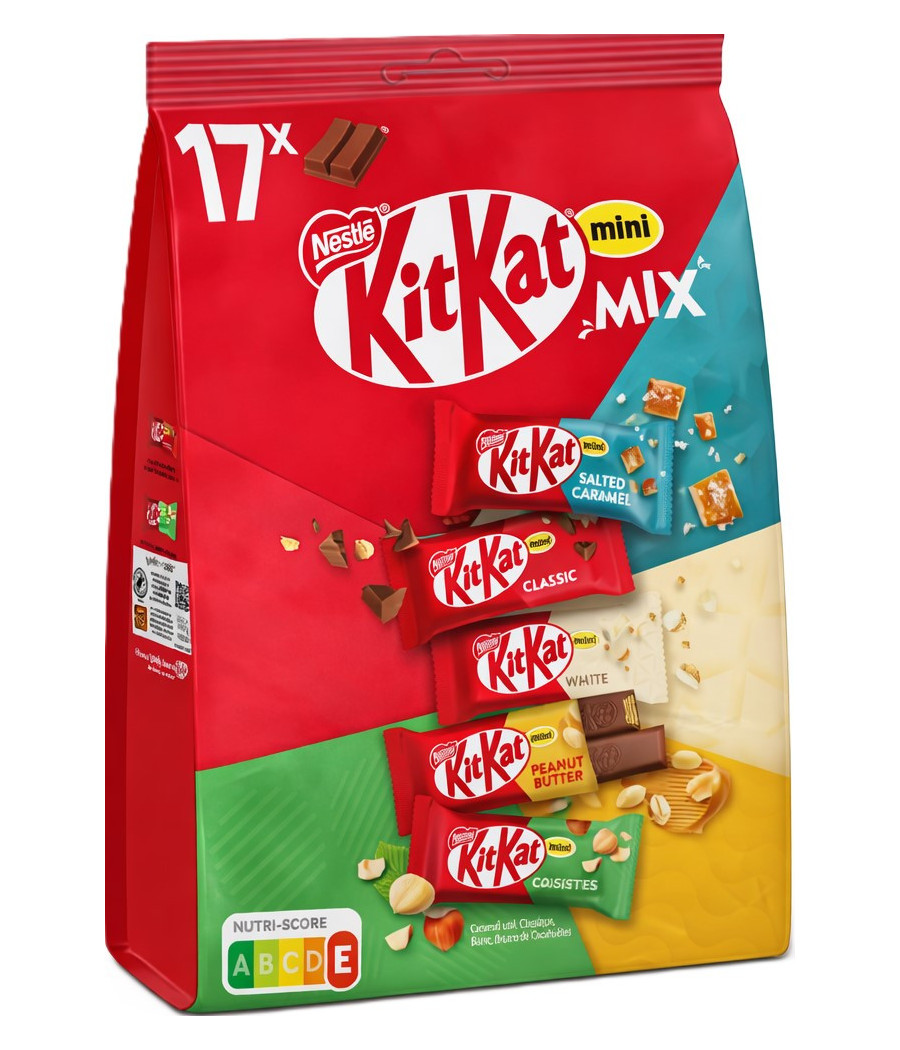 MINI BARRE CHOCOLATÉE KITKAT MIX NESTLÉ 240,9G