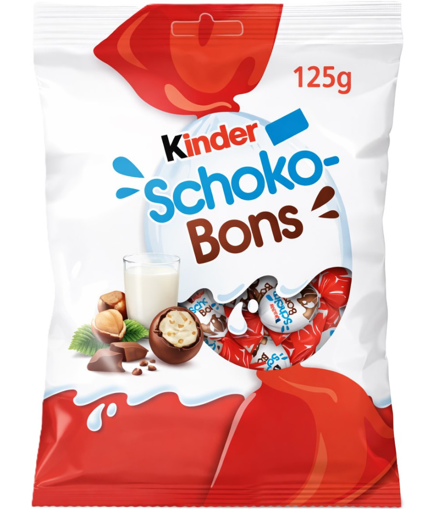 BONBONS CHOCOLAT AU LAIT SCHOKO-BONS KINDER 125G