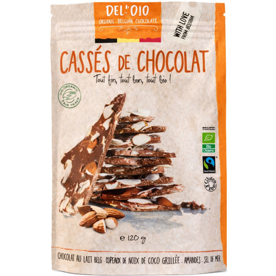 CASSÉS DE CHOCOLAT BEL&BIO 120G