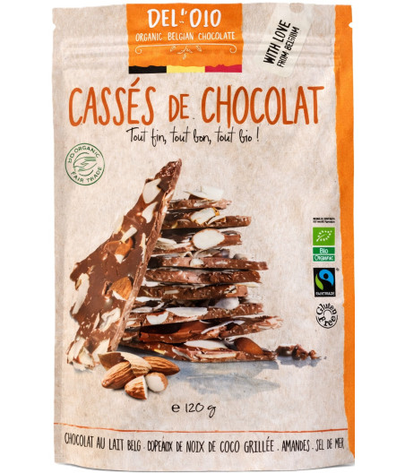 CASSÉS DE CHOCOLAT BEL&BIO 120G
