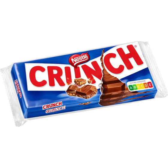 TABLETTE DE CHOCOLAT AU LAIT CRUNCH NESTLE 2X100G