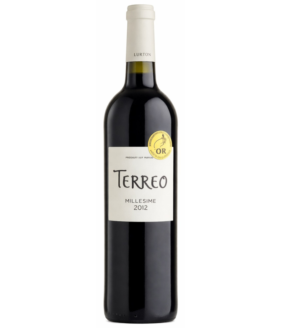 VIN ROUGE MILLESIME 2012 MEDAILLE D'OR TERREO 75CL