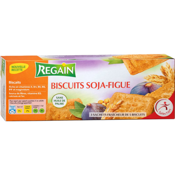 BISCUITS SOJA FIGUE REGAIN 150G