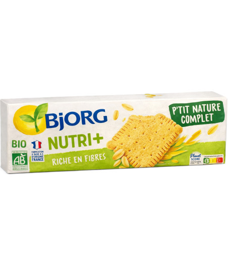 BISCUITS BIO P'TIT NATURE COMPLET BJORG 200G