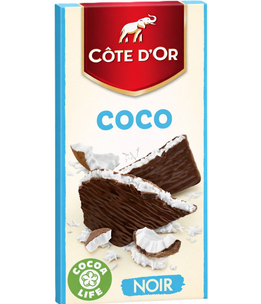 TABLETTE DE CHOCOLAT NOIR COCO COTE D'OR 150G