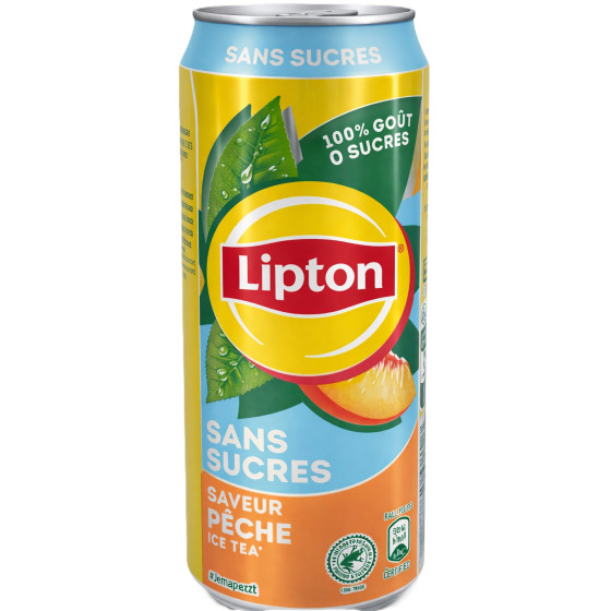 ICE TEA PECHE SANS SUCRE LIPTON 33CL