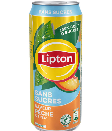 ICE TEA PECHE SANS SUCRE LIPTON 33CL