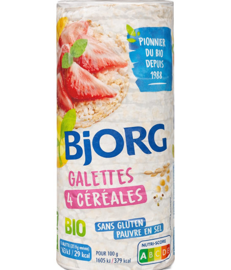 GALETTES AUX 4 CEREALES BIO BJORG 130G
