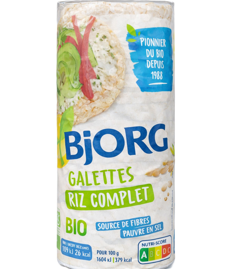 GALETTES RIZ COMPLET BIO BJORG 130G