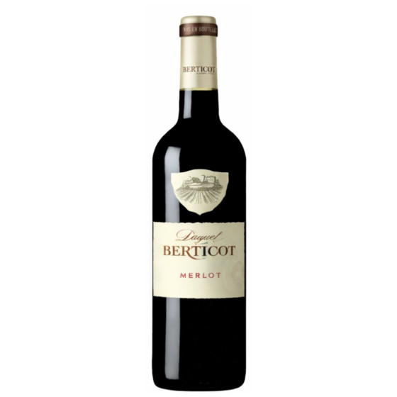 VIN ROUGE I.G.P ATLANTIQUE 2016 MERLOT DAGUET DE BERTICOT 75CL