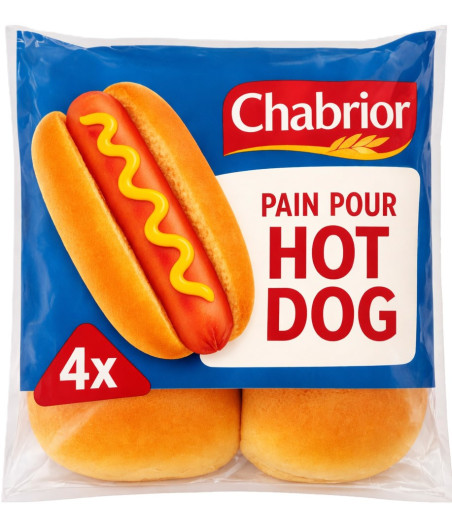 PAIN POUR HOTDOG CHABRIOR 300G
