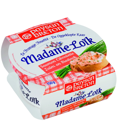 FROMAGE FOUETTE PAYSAN BRETON MADAME LOIK SAUMON CIBOULETTE  150G