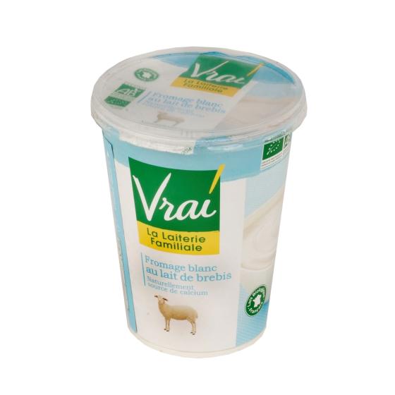 VRAI FROMAGE BLANC BIO AU LAIT DE BREBIS 6.8% MG 400 G