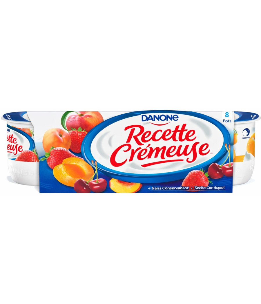 YAOURTS AUX FRUITS DANONE 8X125G