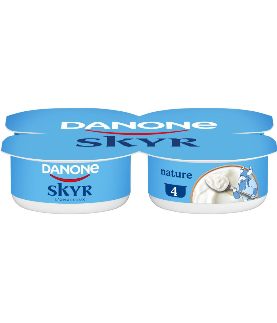 YAOURTS DANONE SKYR NATURE 0% MG 4X100G