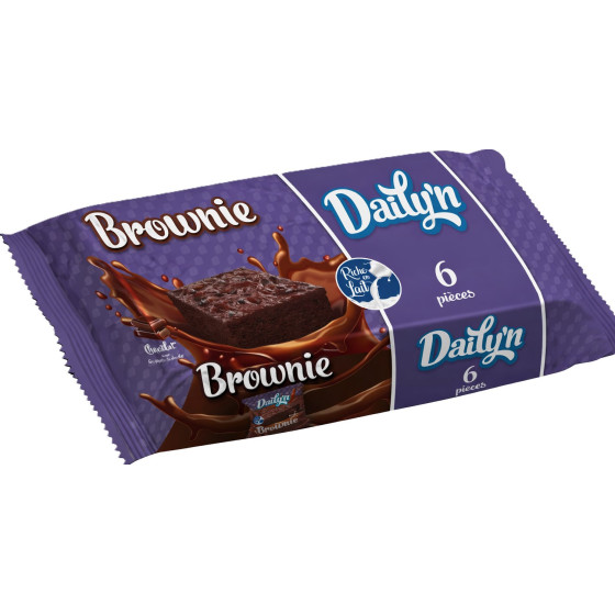 GATEAUX BROWNIE NOISETTE DAILY'N X6 360G