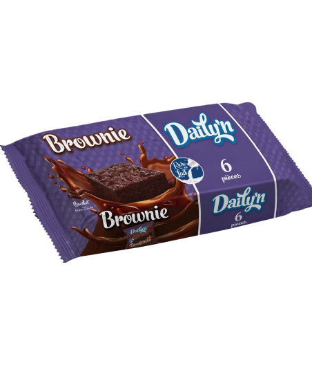 GATEAUX BROWNIE NOISETTE DAILY'N X6 360G