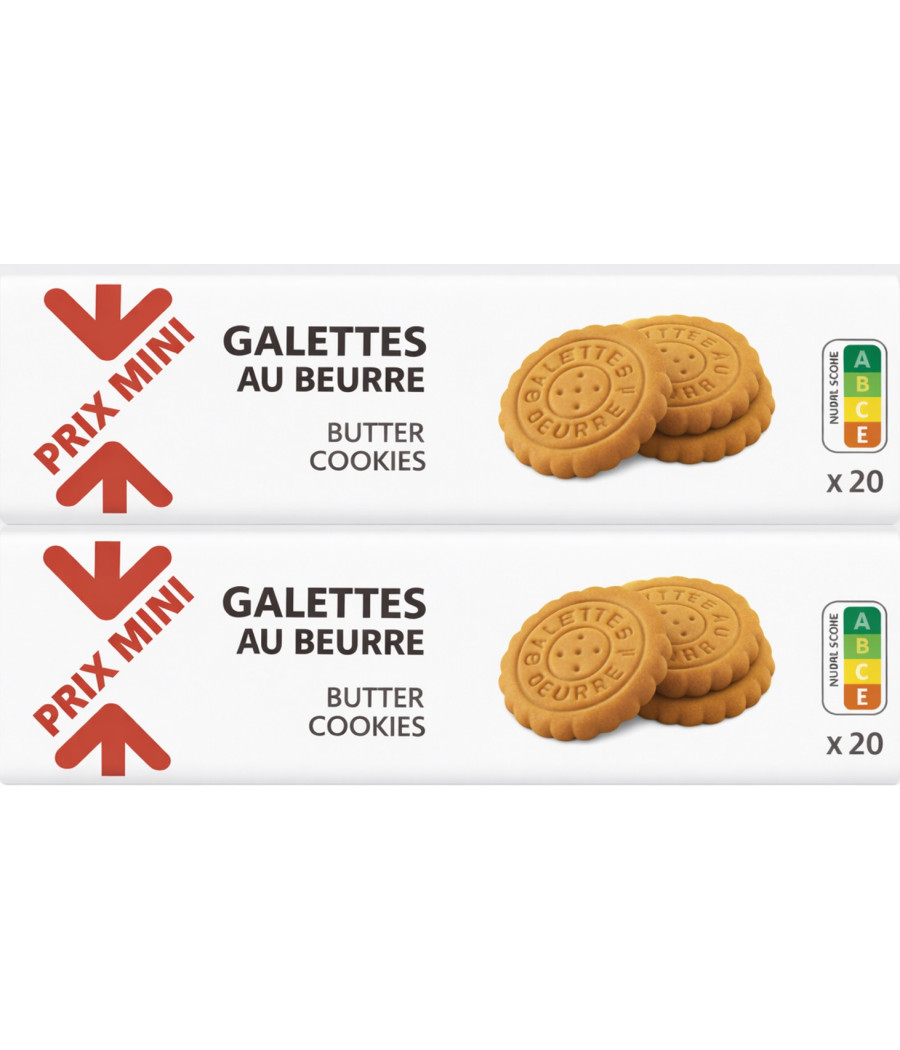 BISCUIT GALETTES AU BEURRE PRIX MINI 2X125G
