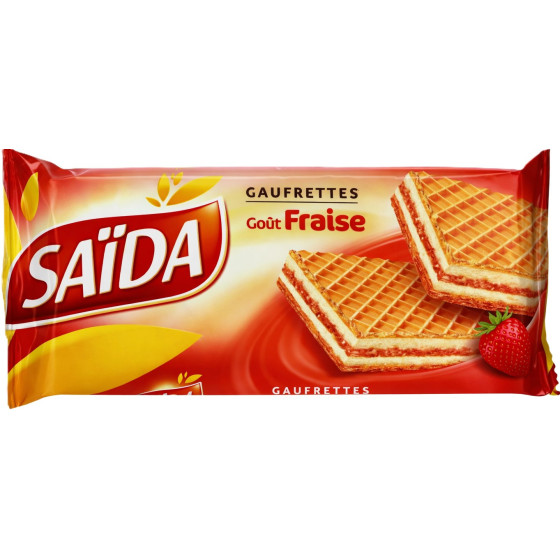 GAUFFRETTE GOUT FRAISE SAIDA 100G