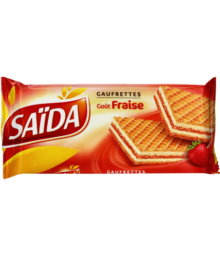 GAUFFRETTE GOUT FRAISE SAIDA 100G