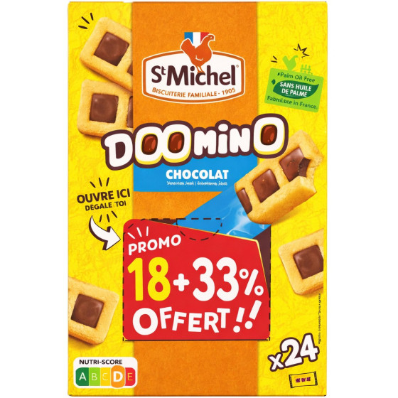 BISCUITS DOOMINO AU CHOCOLAT ST MICHEL 720G