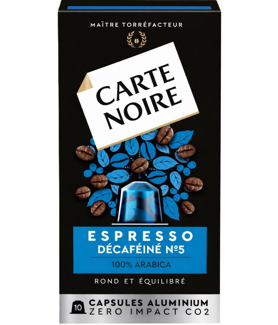 CAFE CAPSULES ALUMINIUM ESPRESSO CARTE NOIR 5,5G