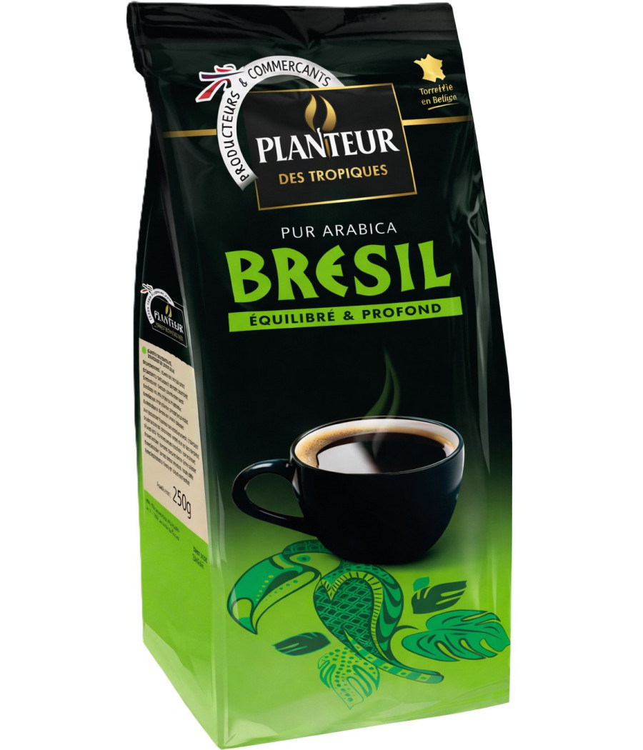 CAFE MOULU BRESIL PLANTEUR DES TROPIQUES 250G