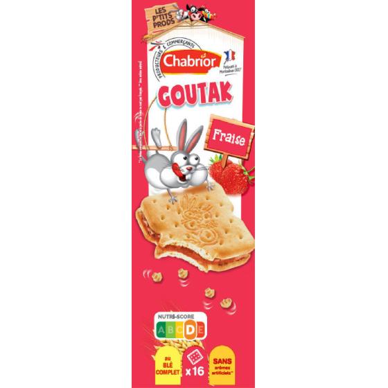 16 FOURRES CARRES FRAISE GOUTAK 295G