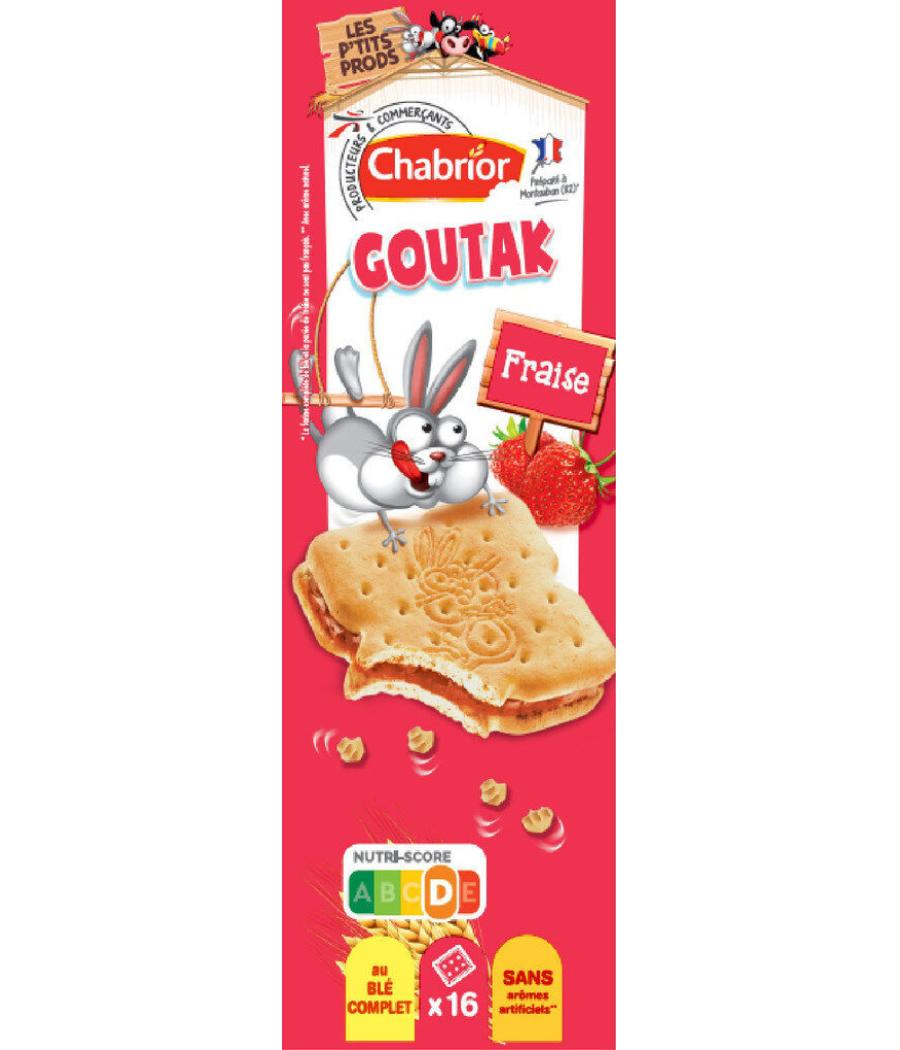 16 FOURRES CARRES FRAISE GOUTAK 295G