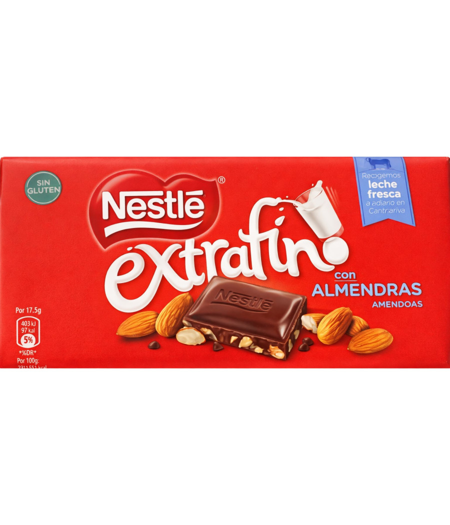 CHOCOLAT AU LAIT ET AMANDES NESTLE 123G