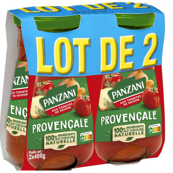 SAUCE A LA PROVENCALE PANZANI 2X400G