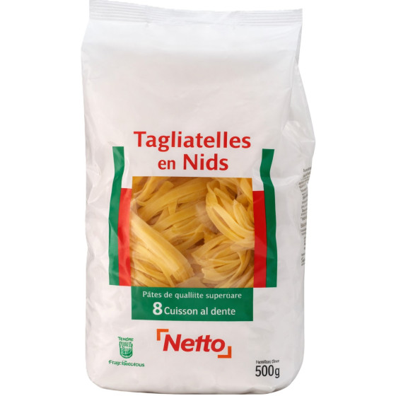 TAGLIATELLES EN NIDS NETTO 500G